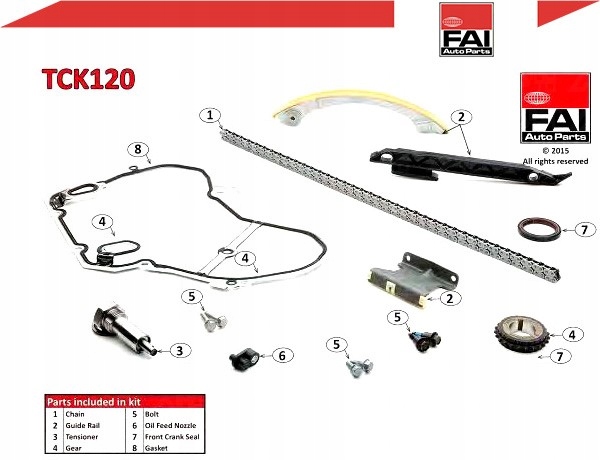 фото №2, Набор цепь распределительного вала alfa romeo brera 2.2 jts