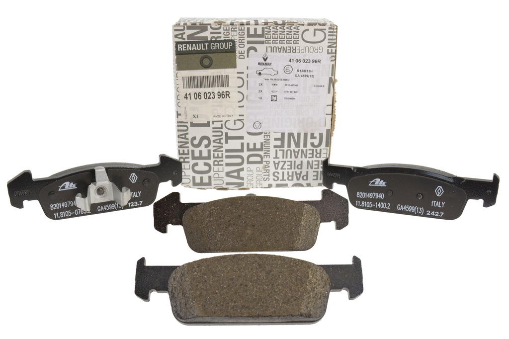 фото №1, Гальмівні колодки перед logan sandero 2 8201497945 410602396r