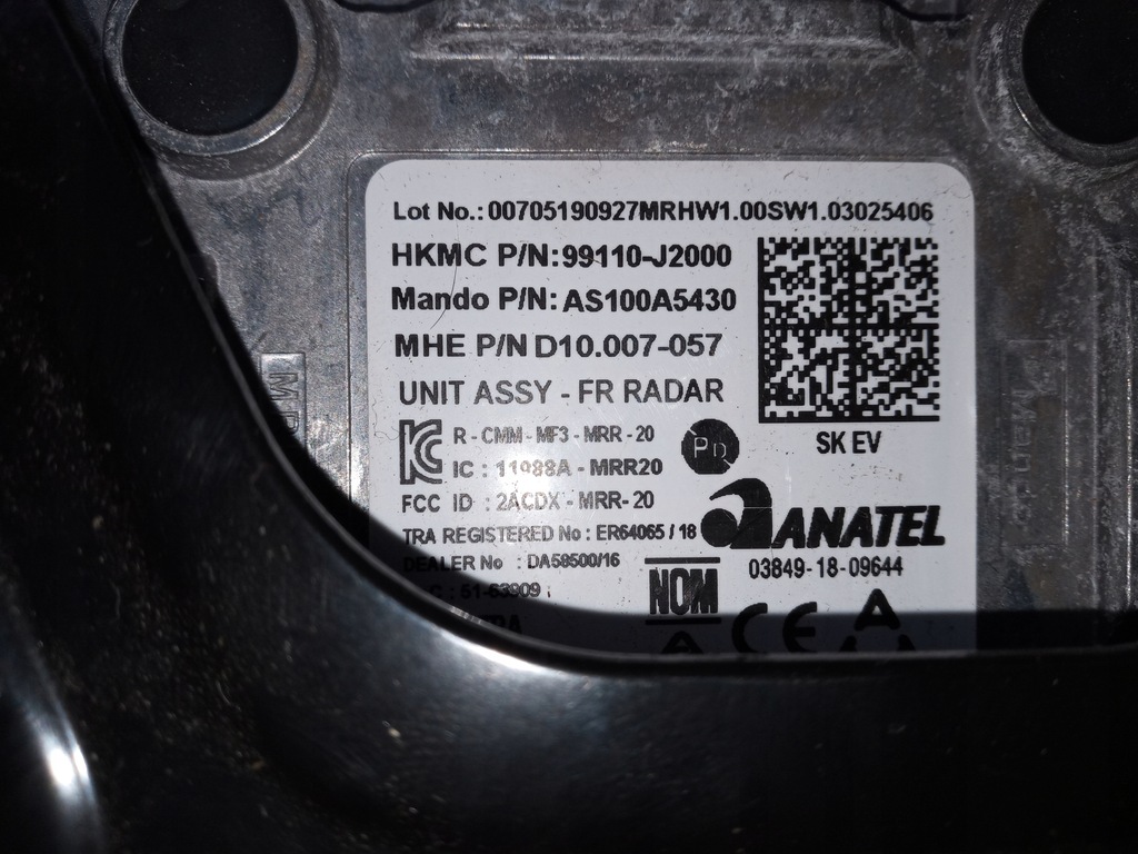 фото №2, Kia soul ev iii радар distronic 99110 j2000