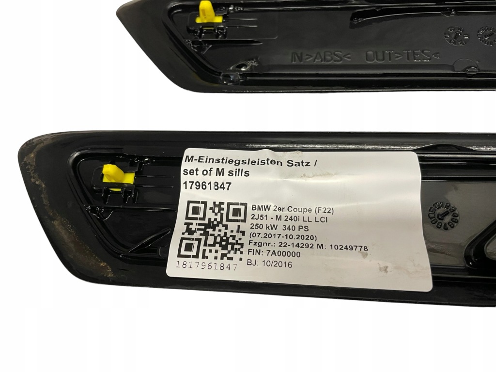 фото №8, Молдинг накладка поріг l/p bmw 3 f22 f23 m240i