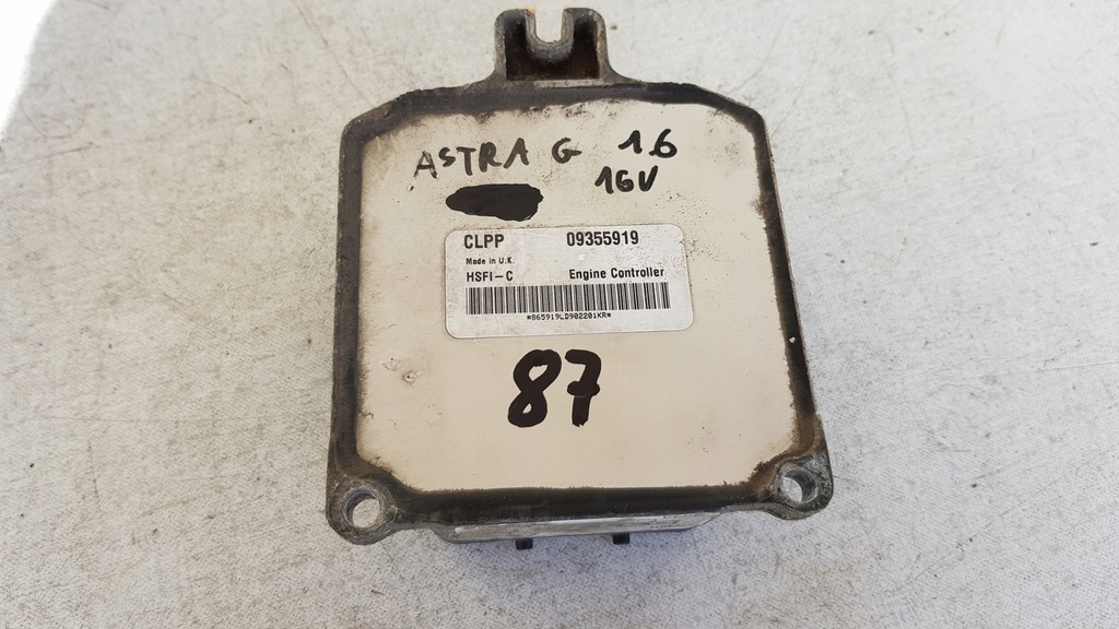 фото №1, Бортовий комп'ютер opel astra g 1.6 16v clpp [87]