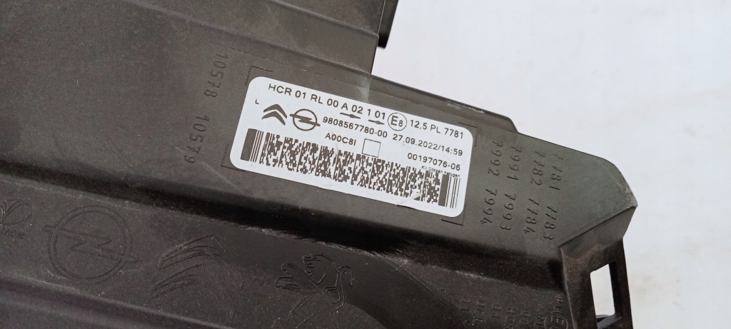 фото №8, Kp-513 лампа левая перед vivaro c zafira d jumpy iii 9808567780-00