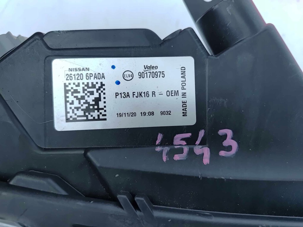 Nissan juke 2 f16 фара правый  перед передняя верхний 4543 Недорого