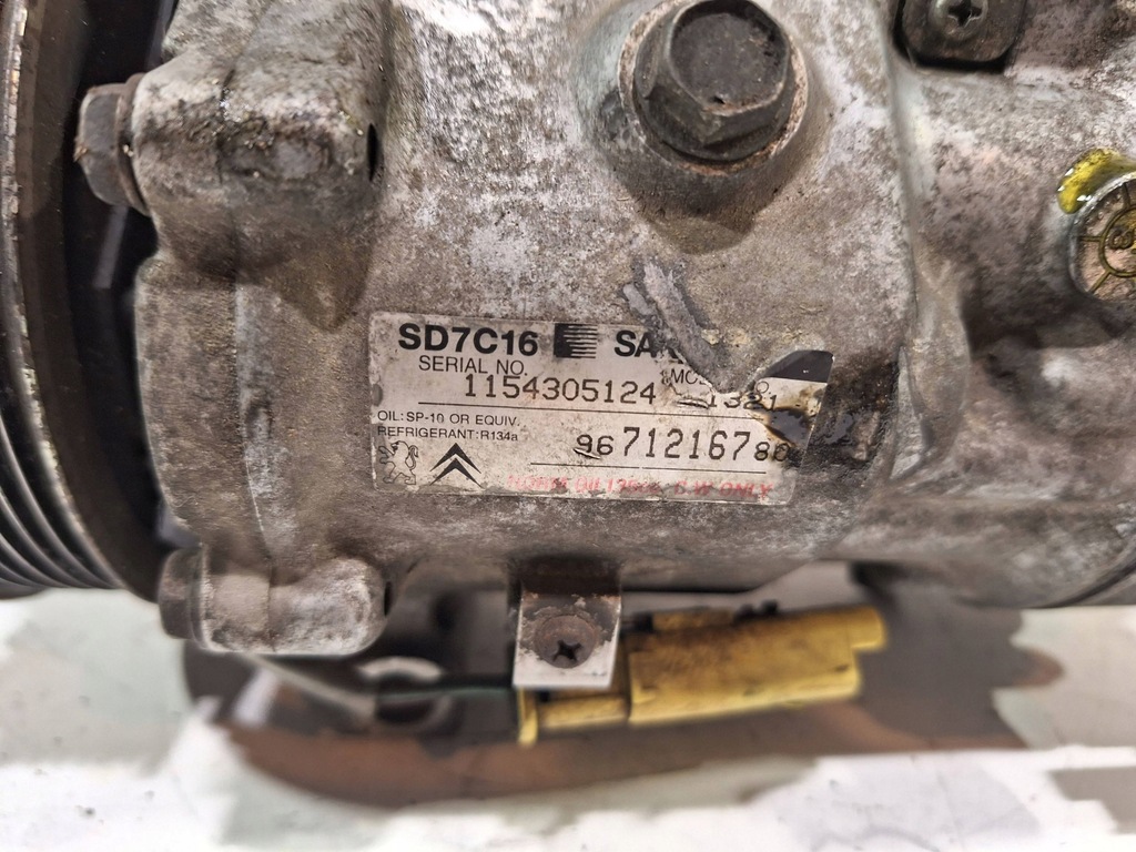 фото №6, Компресор кондиціонера 9671216780 citroen c5 iii 1.6 hdi 08-