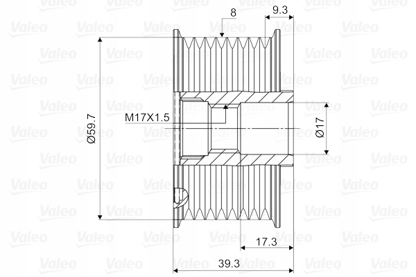 фото №4, Valeo шків генератора 588053