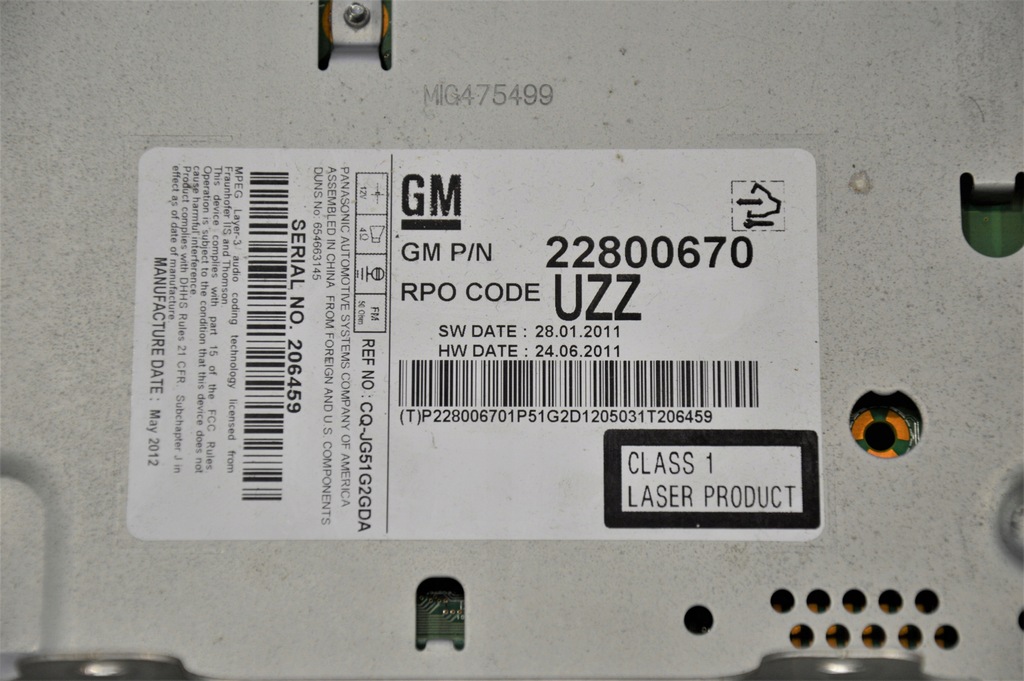 фото №4, Радіо cd chevrolet orlando