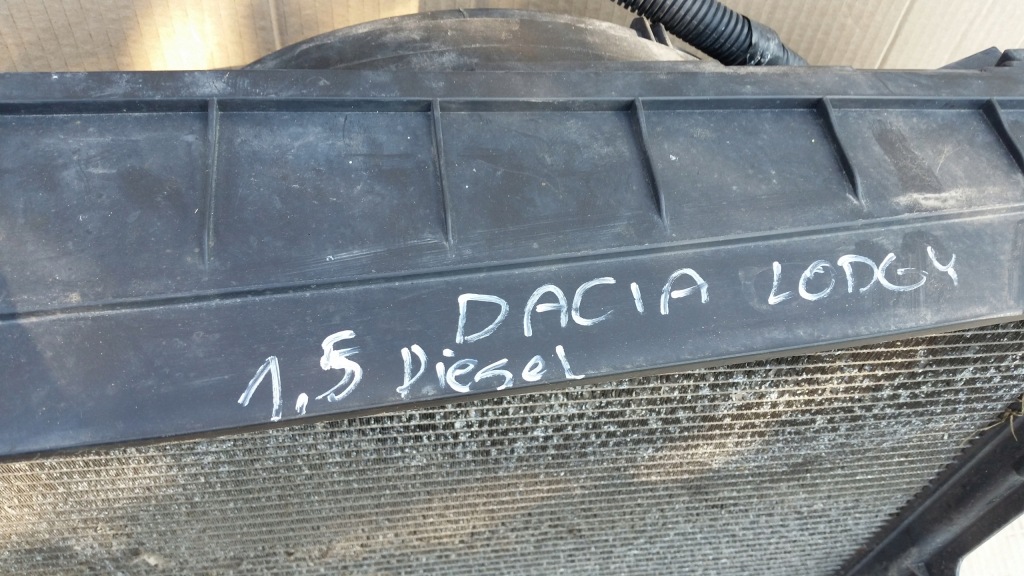 Pas передній радіатор dacia lodgy 1.5 tdi в Україні