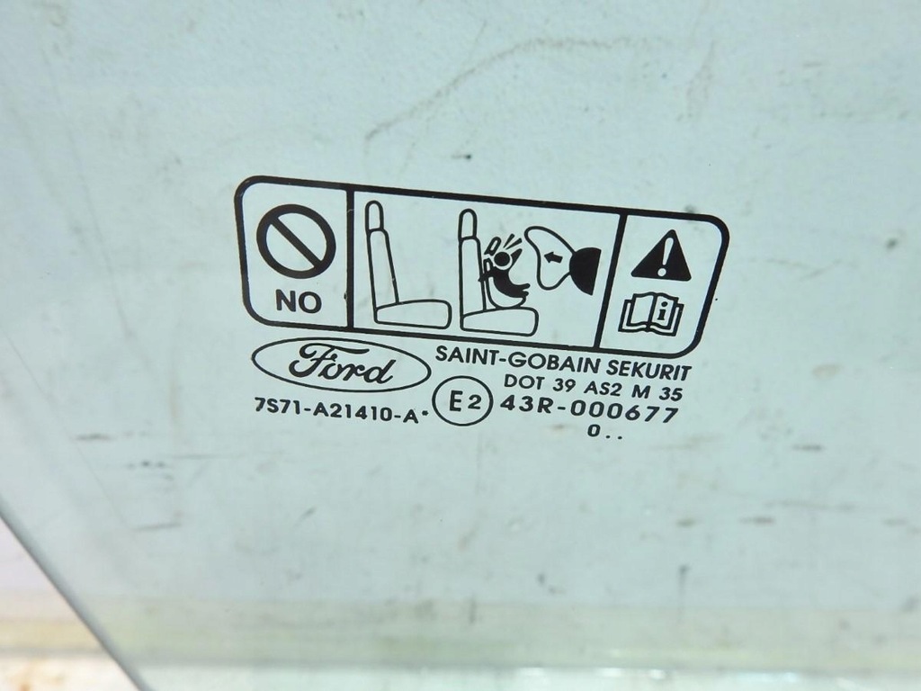 фото №4, Скло двері правий перед ford mondeo mk4 lift