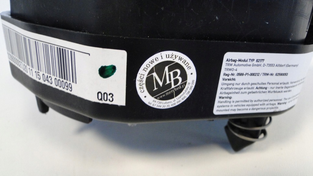 фото №16, Mercedes s klasa w222 222 przed liftem подушка w руль подушка безопасности кожа