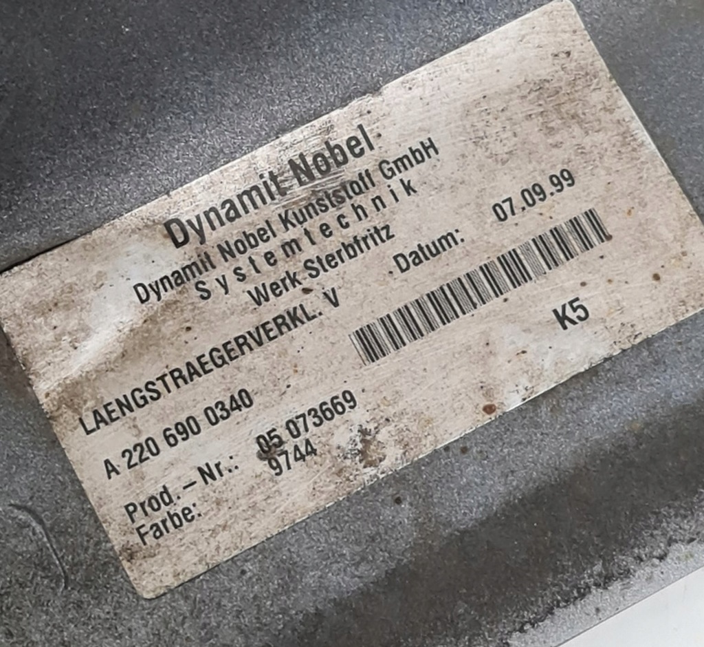 фото №8, Молдинг накладка поріг ліва 744 mercedes w220 long