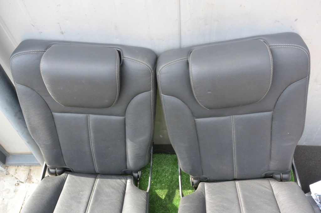 Сидіння iii ряд складний шкіра чорні mercedes-benz gl-klasa x164 комплект Доставка