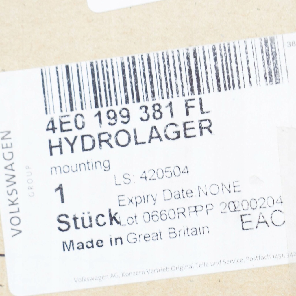 фото №8, Audi a8 d3 left двигатель кронштейн 4e0199381fl