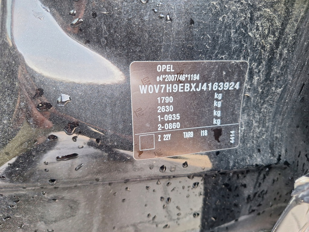 фото №11, Opel crossland x czarna кришка багажника кришка капот двигуна z22y gb9