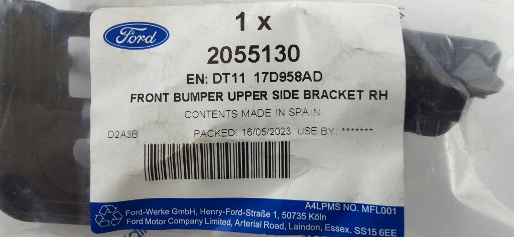 фото №15, Напрямна бампера передній правий tourneo connect 2013-