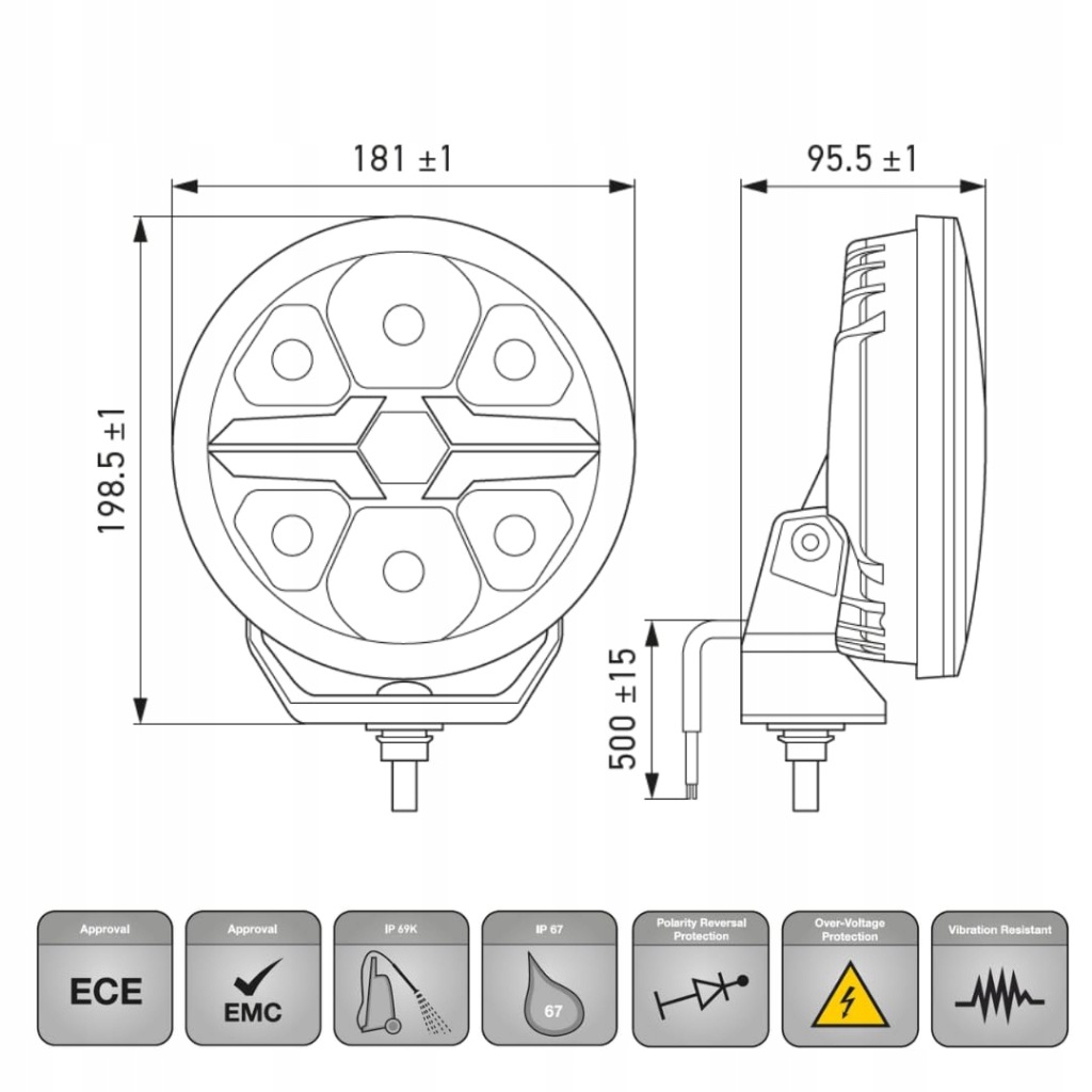 фото №2, Hella valuefit 1fj 357 198-021 фара led -