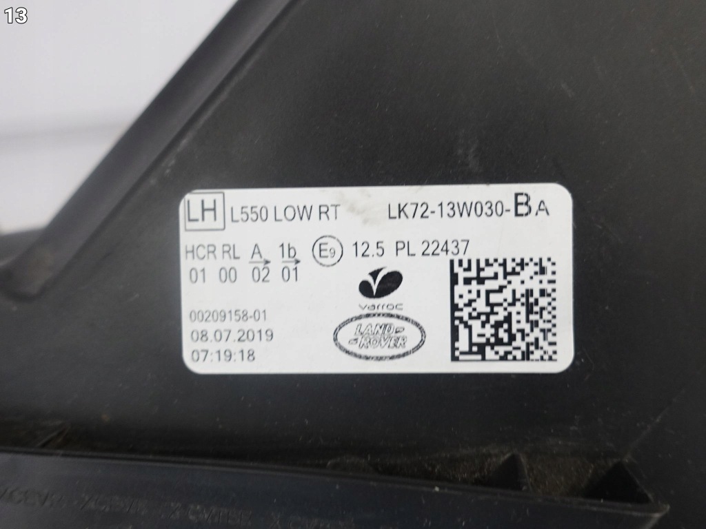 Land rover discovery sport l550 рестайлинг  19- фара full led low rt левая европа Недорого