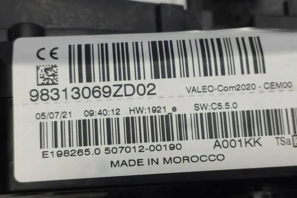 фото №8, Переключатели citroën c4 iii ba_, bb_, bc_ 98313069zd02 electric 100kw 2021