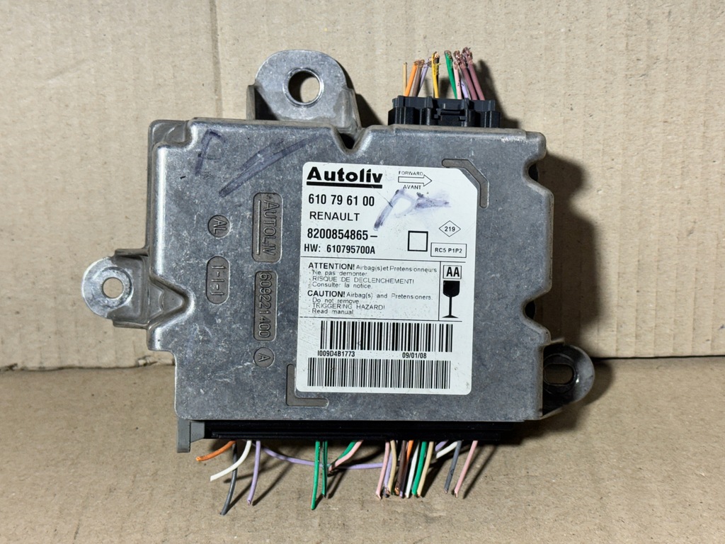 фото №1, Модуль датчик подушка безопасности renault clio iii modus 8200854865