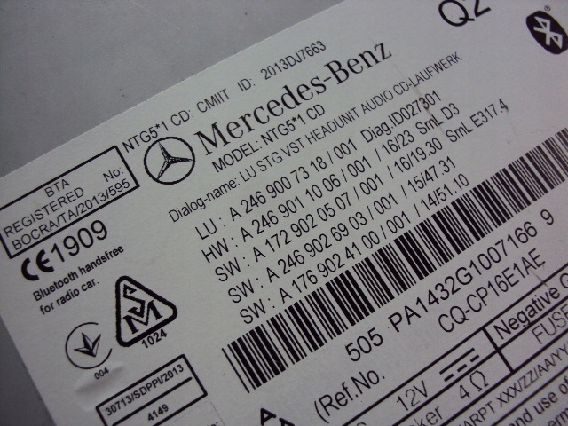 фото №8, Радио навигация mercedes b-klasa w246