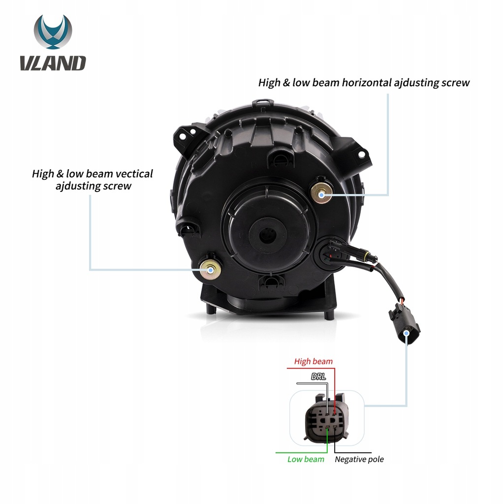 фото №9, Jeep wrangler jl gladiator jt 2018-23 лампа лампы 9'' full led europa vland