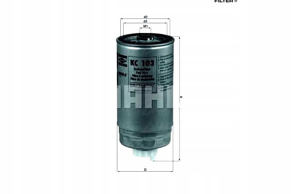 фото №1, Knecht фильтр топлива alfa romeo 145 146 156 166 fia