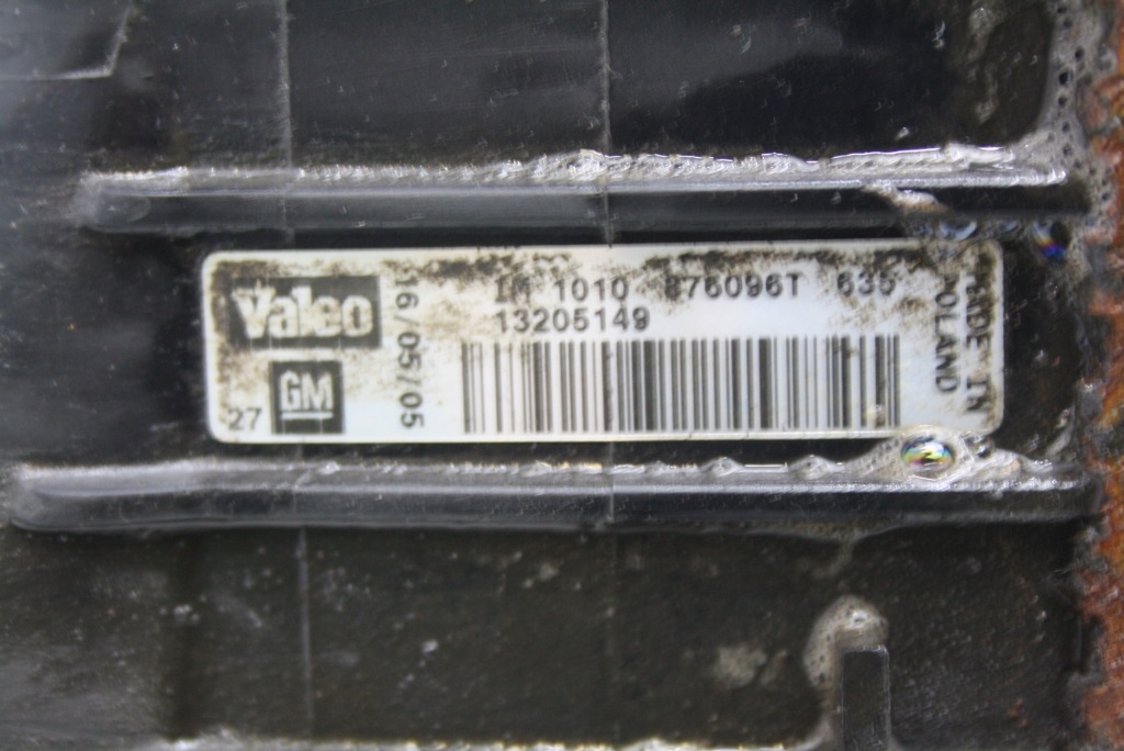 Радиатор воздуха интеркулер fiat croma 2 2,4 20v jtd 13205149 в Украине