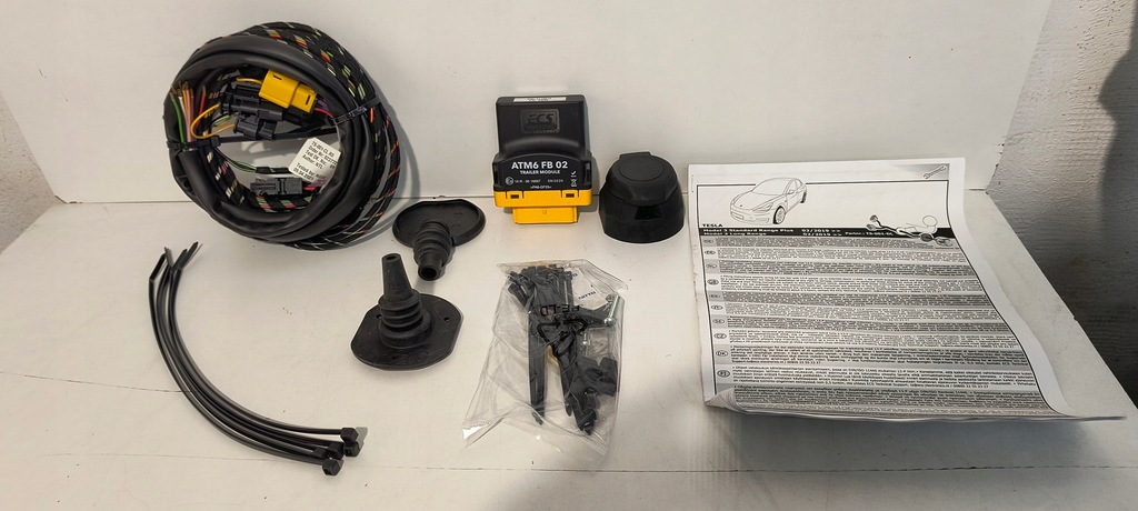 фото №1, Електропроводка набір джгут фаркоп модуль ecs tesla model 3