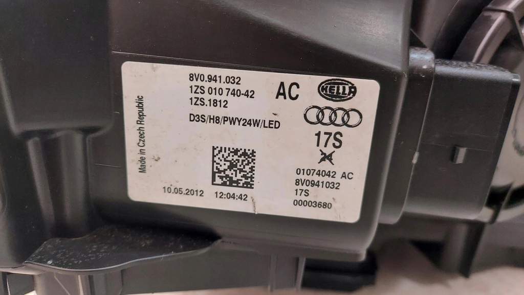 фото №10, Audi a3 8v лампа лампи перед 8v0941032 8v0941031