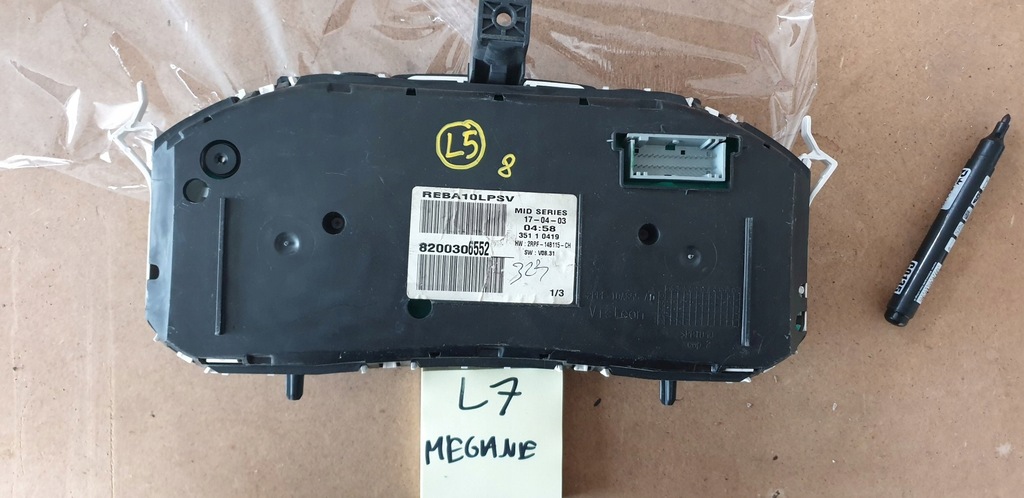 фото №3, Счетчик спидометр renault megane ii 8200306552