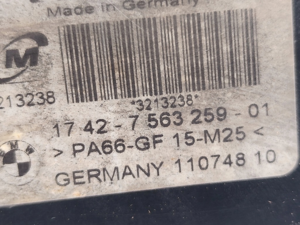 Bmw 1 series накладка вентилятора радіатора 116i бензин 90kw 122 hp 2011 Зі Шроту