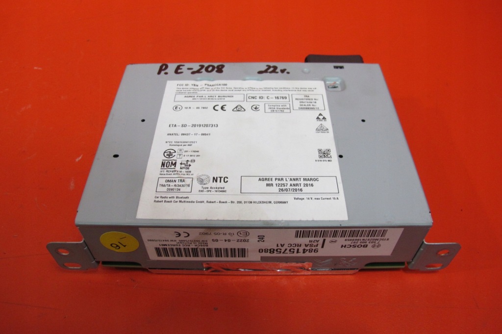 фото №1, Peugeot e208 208 ii 2 19- citroen c3 iii opel радио навигация 9841575880