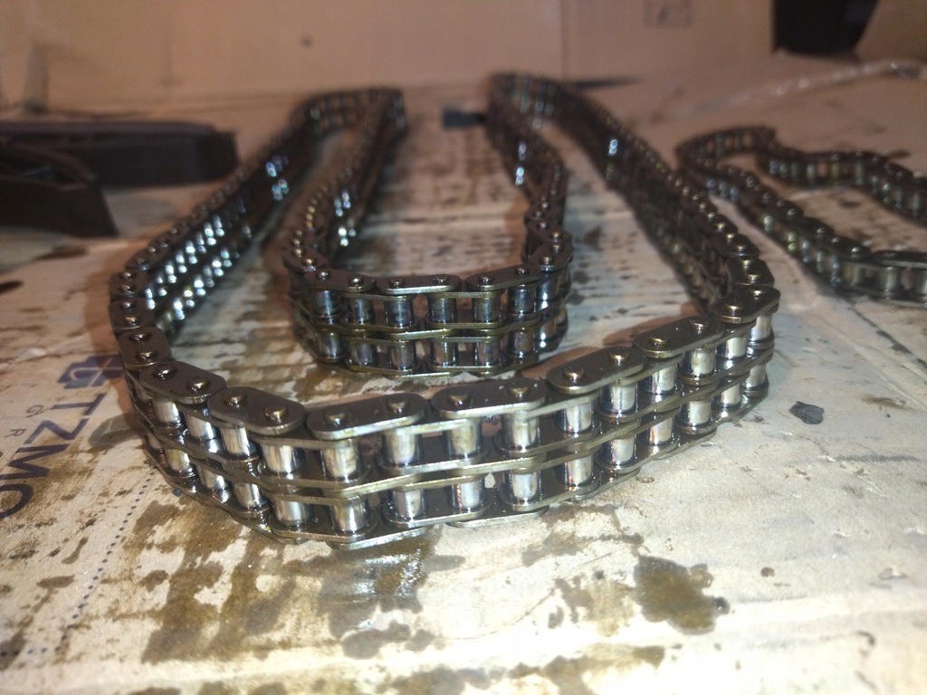 фото №6, Цепи распределительного вала + направляющие - mercedes v8 5.0