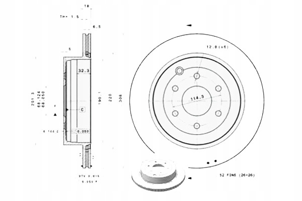 фото №1, Brembo гальмівні диски гальмівні 2szt nissan pathfinder iii