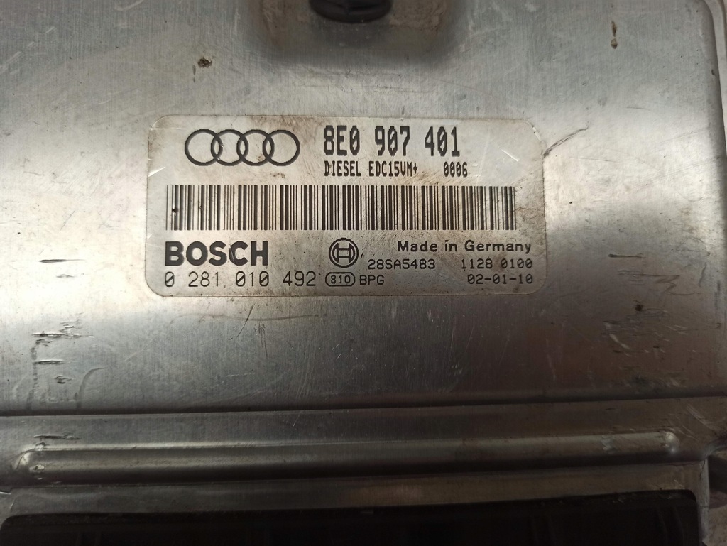 фото №6, Audi a4 b6 бортовий комп'ютер двигуна блок керування 8e0907401