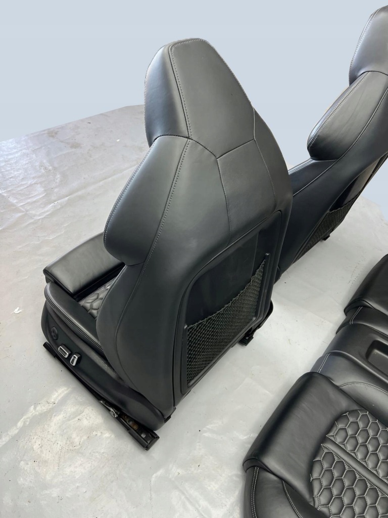 фото №10, Сиденья с подогревом заднее сиденье комплект audi rs7 c7 4g czarna кожа! idealne