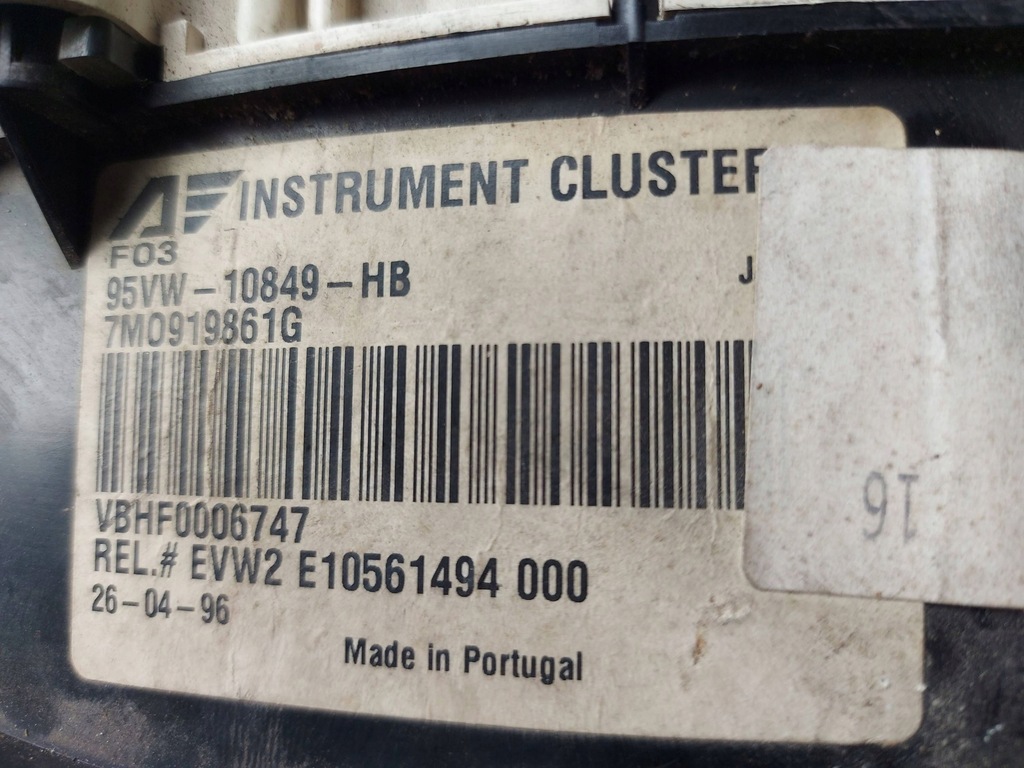 фото №6, Ford galaxy tdi счетчик 7m0919861g