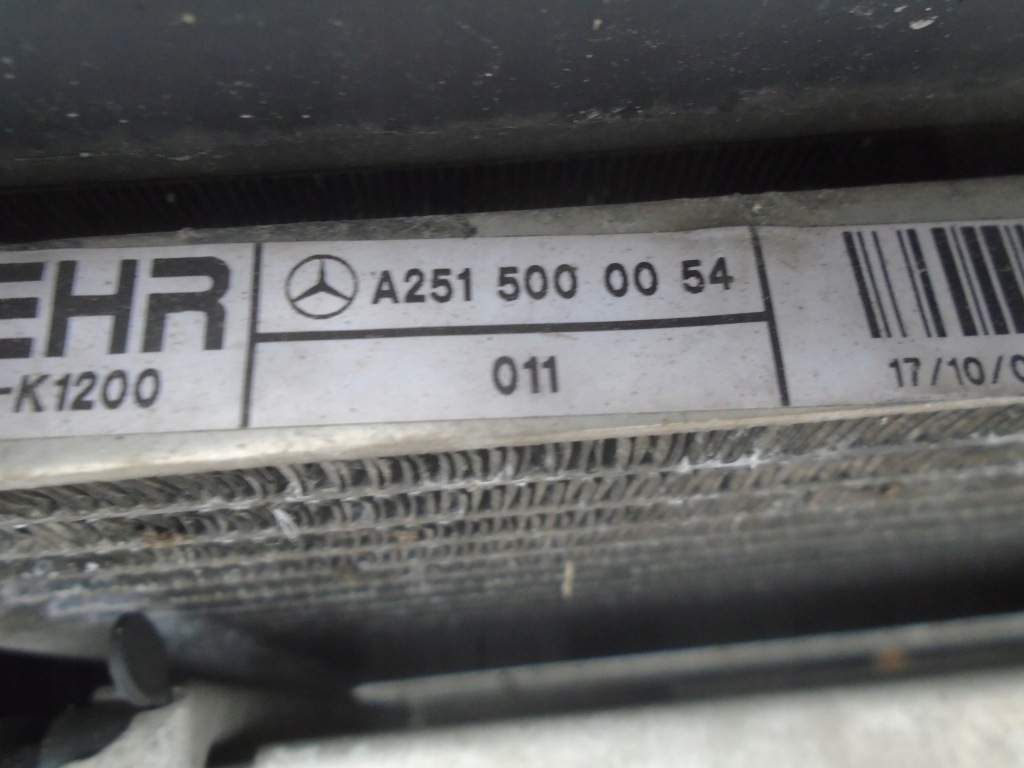 фото №2, Mercedes w164 радиатор wody кондиционер pas вентилятор 3.0 комплект передний