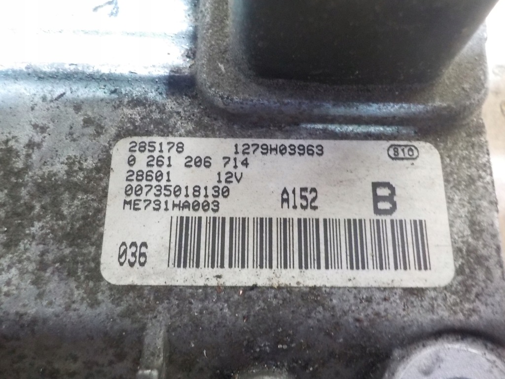 фото №2, Alfa romeo 147 бортовой компьютер двигателя 0261206714