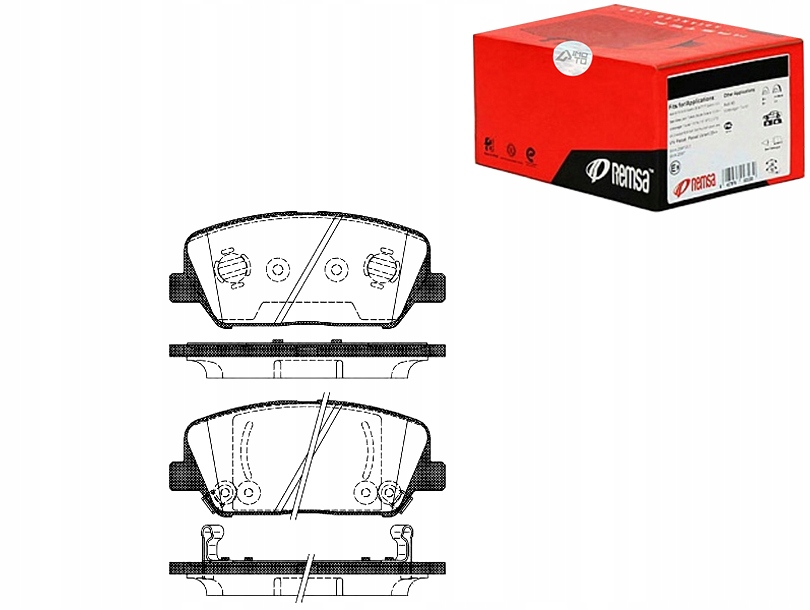 фото №1, Remsa тормозные колодки тормозные hyundai genesis coupe 2.0 t