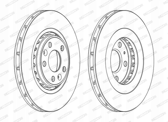 фото №1, Kpl. диск гальмівних перед l/p bez гвинт renault clio iv, espace v, fero