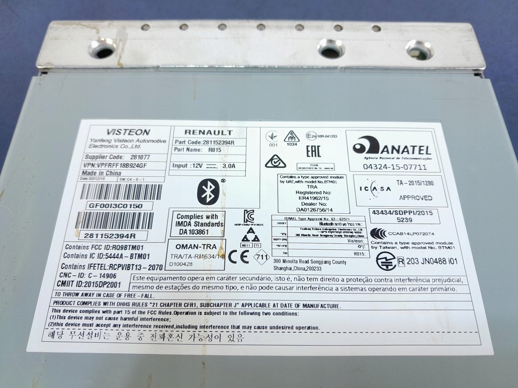 фото №4, Megane iv модуль блок радіо bluetooth