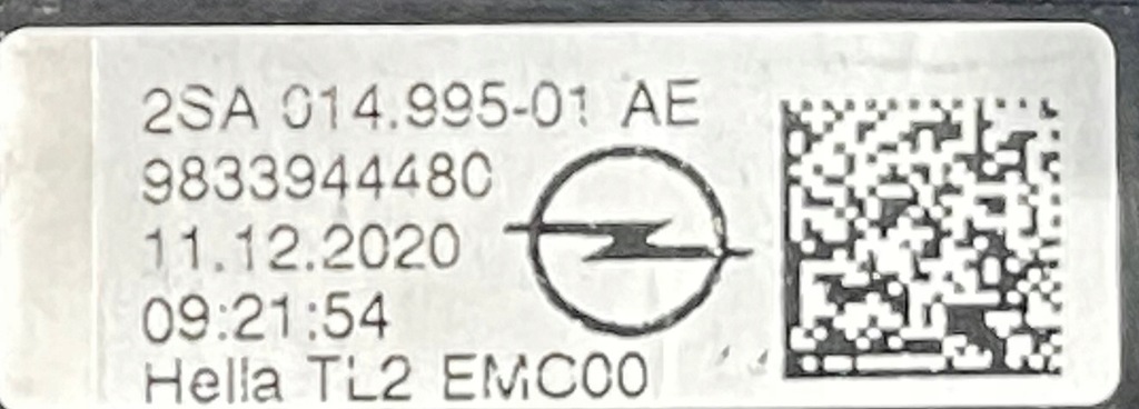 фото №14, Лампа левая внутренняя opel mokka ii b 20-