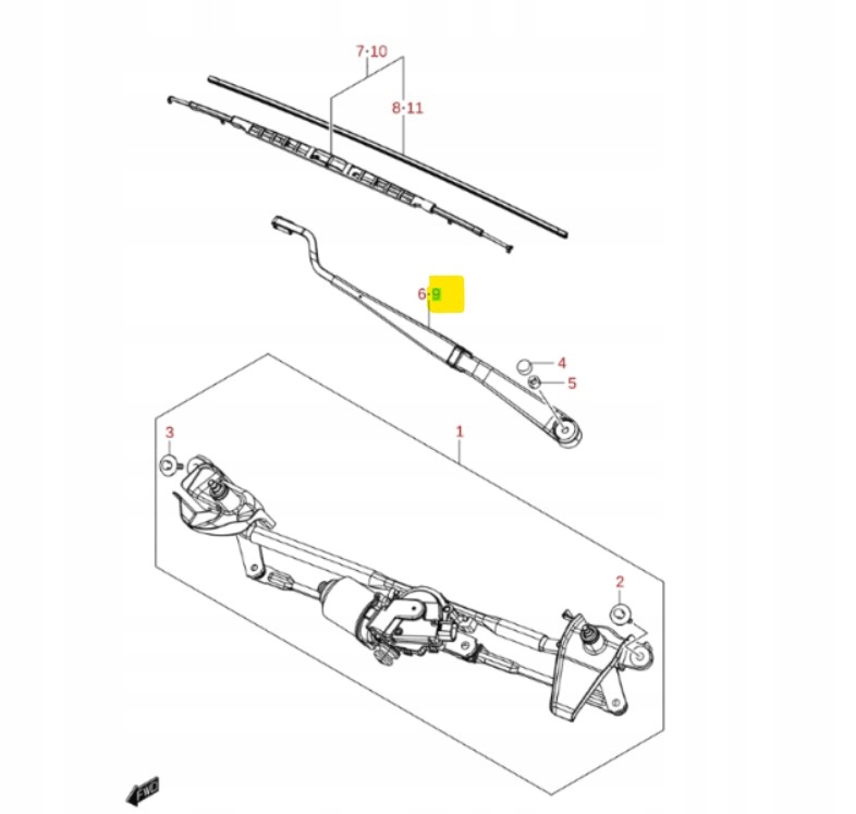 фото №1, Важіль двірники suzuki swift