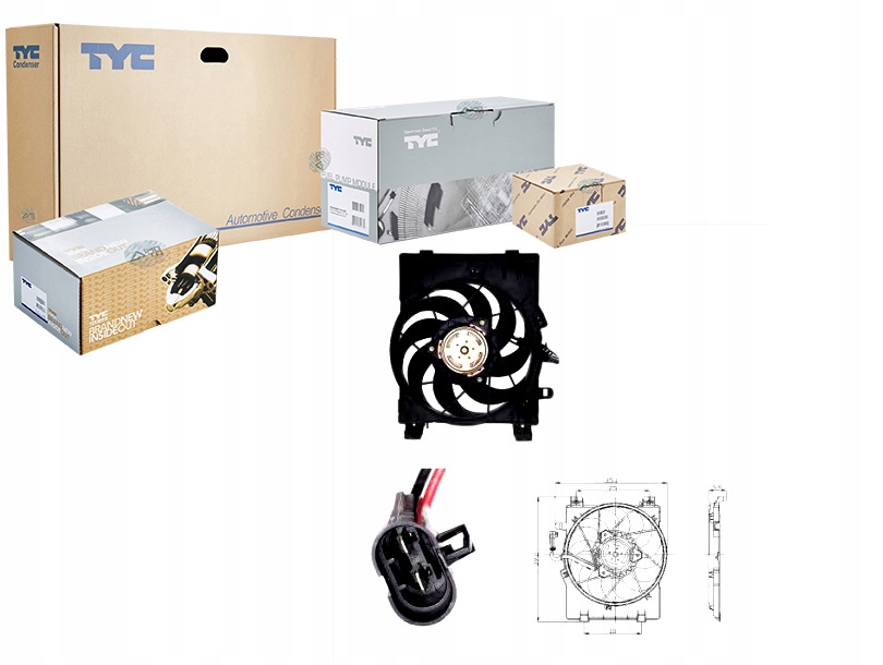 фото №1, Вентилятор радіатора з корпус opel combo combo