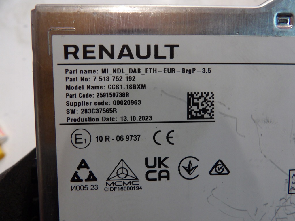 фото №2, Радио renault 259159738r renault clio 5 v