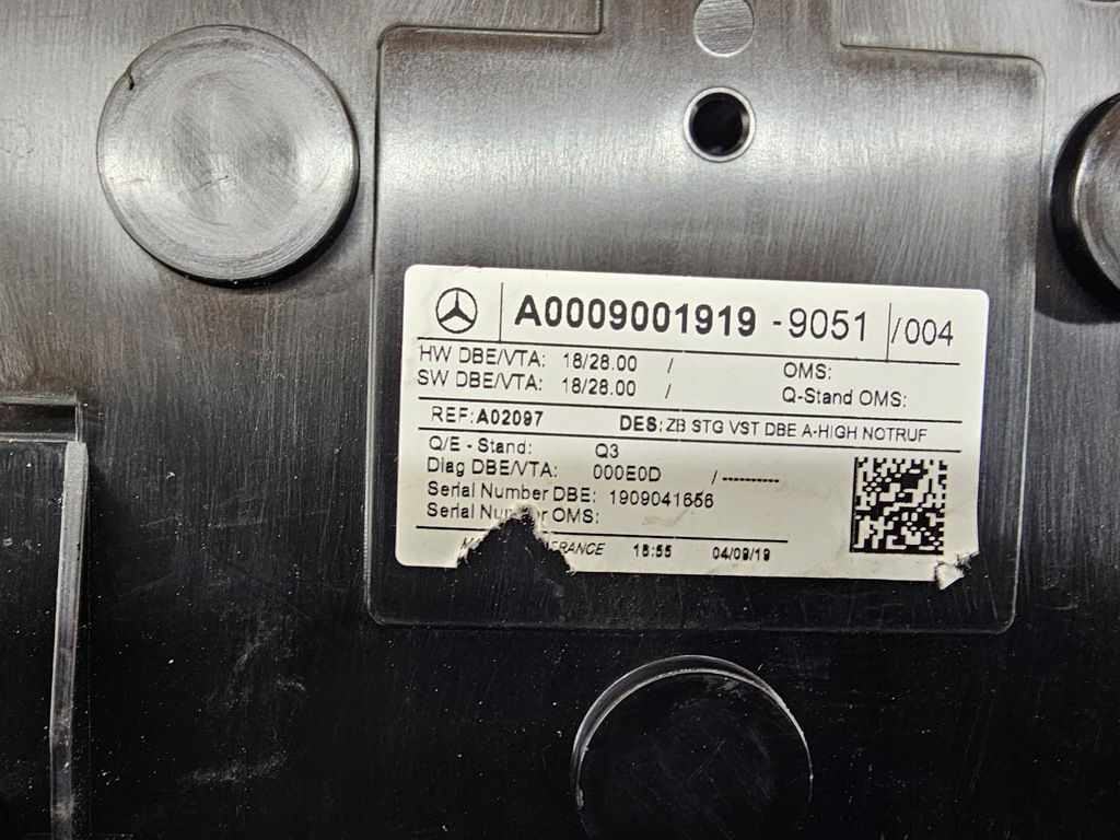 фото №1, Лампа потолочный mercedes w177 a0009001919