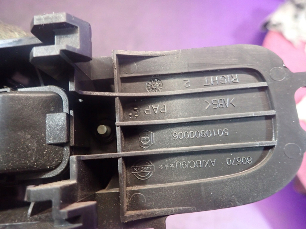 фото №5, Nissan note e11 i 05-09 замок задняя правый ручка 3 pin