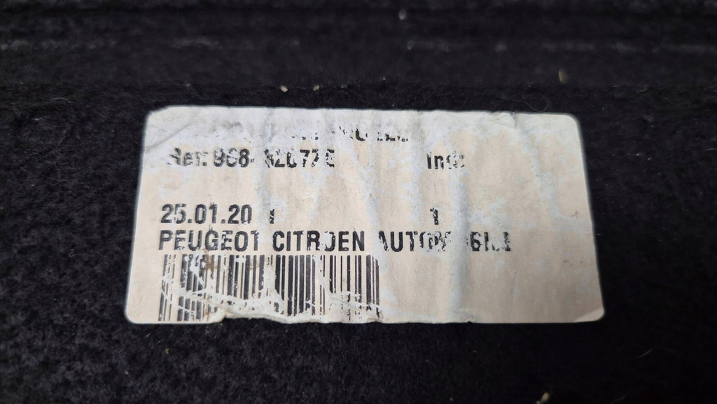 фото №6, Peugeot 3008 i 09-15 задняя полка багажника 96843207ze