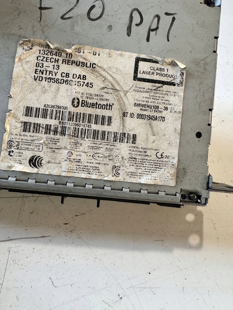 фото №5, Bmw f20 1 2.0 d радіо зчитувач cd