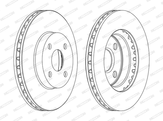 фото №1, Гальмівні диски гальмівні перед ferodo ddf1309c
